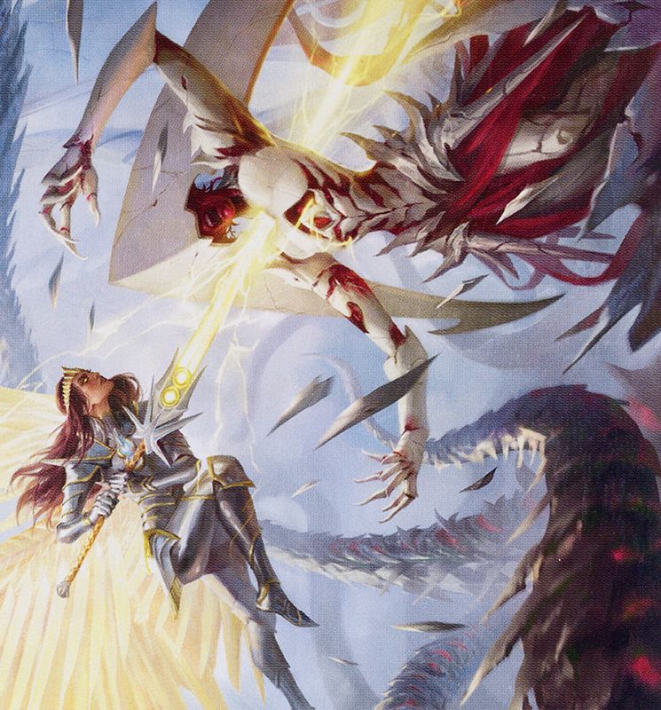 Elspeth's Smite Art Card [March of the Machine Art Series]
