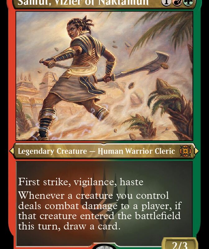 Samut, Vizier of Naktamun (Foil Etched) [March of the Machine: The Aftermath]