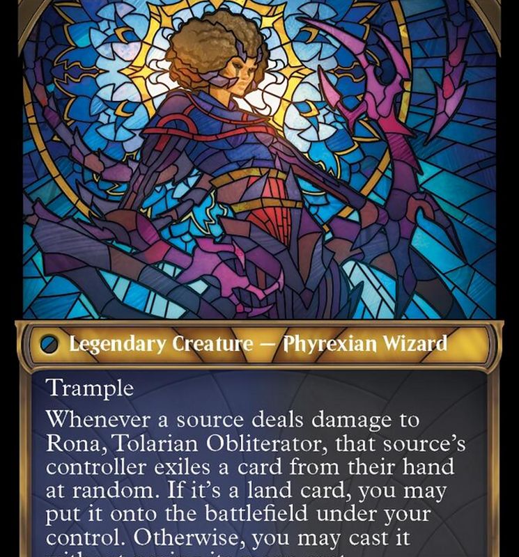 Rona, Herald of Invasion // Rona, Tolarian Obliterator (Showcase Planar Booster Fun) [March of the Machine]