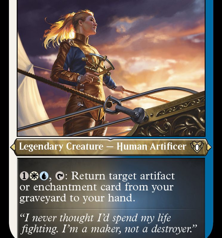 Hanna, Ship's Navigator (Foil Etched) [Commander Masters]