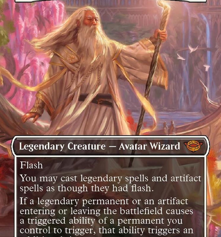 Gandalf the White (Borderless Alternate Art) [The Lord of the Rings: Tales of Middle-Earth]