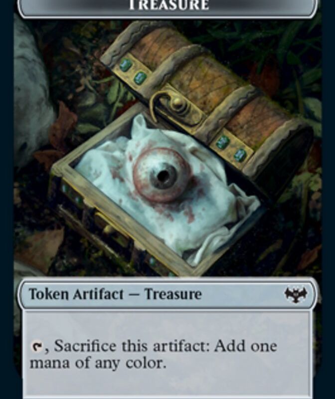 Copy // Treasure Double-Sided Token [Innistrad: Crimson Vow Tokens]