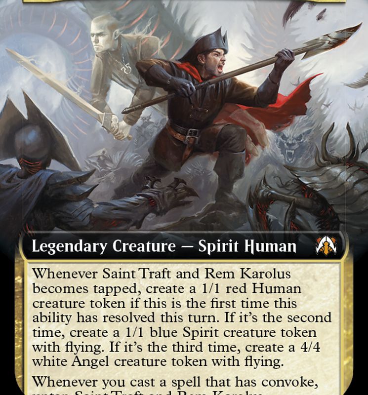 Saint Traft and Rem Karolus (Extended Art) [March of the Machine Commander]