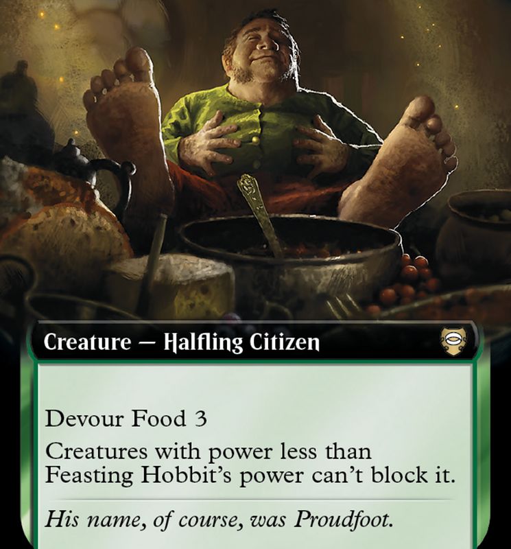 Feasting Hobbit (Extended Art) [The Lord of the Rings: Tales of Middle-Earth Commander]