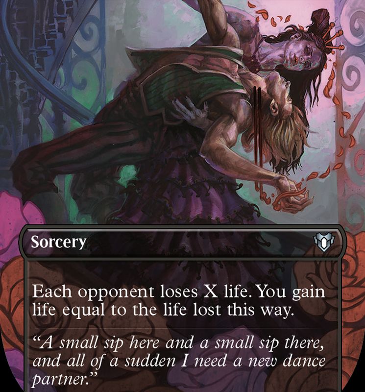 Exsanguinate (Borderless Alternate Art) [Commander Masters]