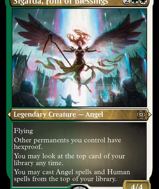 Sigarda, Font of Blessings (Foil Etched) [March of the Machine: The Aftermath]