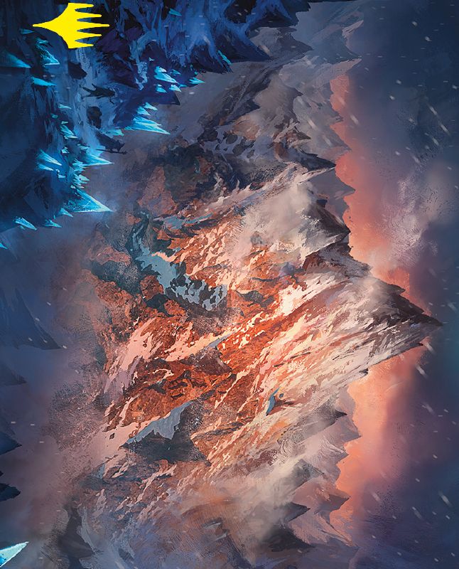 Mountain Art Card (Gold-Stamped Signature) [The Lord of the Rings: Tales of Middle-earth Art Series]