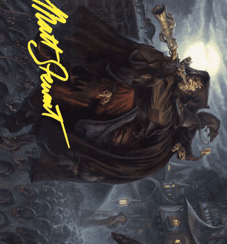 Totentanz, Swarm Piper Art Card (Gold-Stamped Signature) [Wilds of Eldraine Art Series]