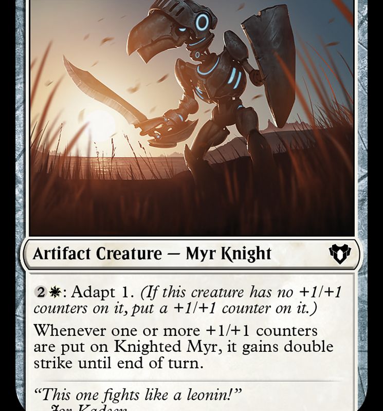 Knighted Myr [Commander Masters]