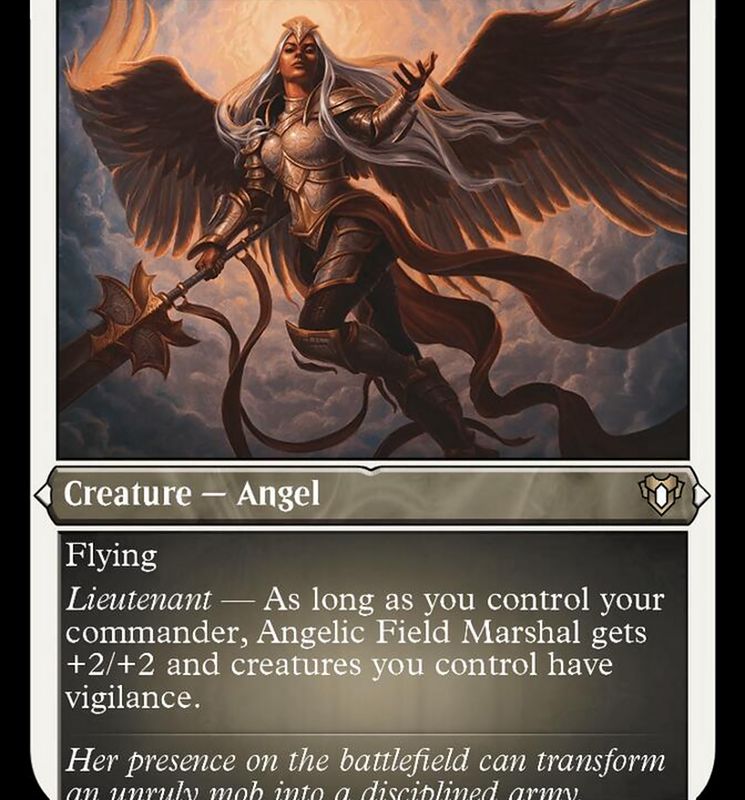 Angelic Field Marshal (Foil Etched) [Commander Masters]