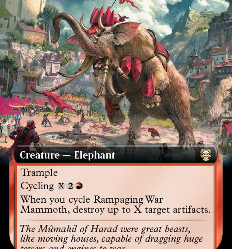 Rampaging War Mammoth (Extended Art) [The Lord of the Rings: Tales of Middle-Earth Commander]