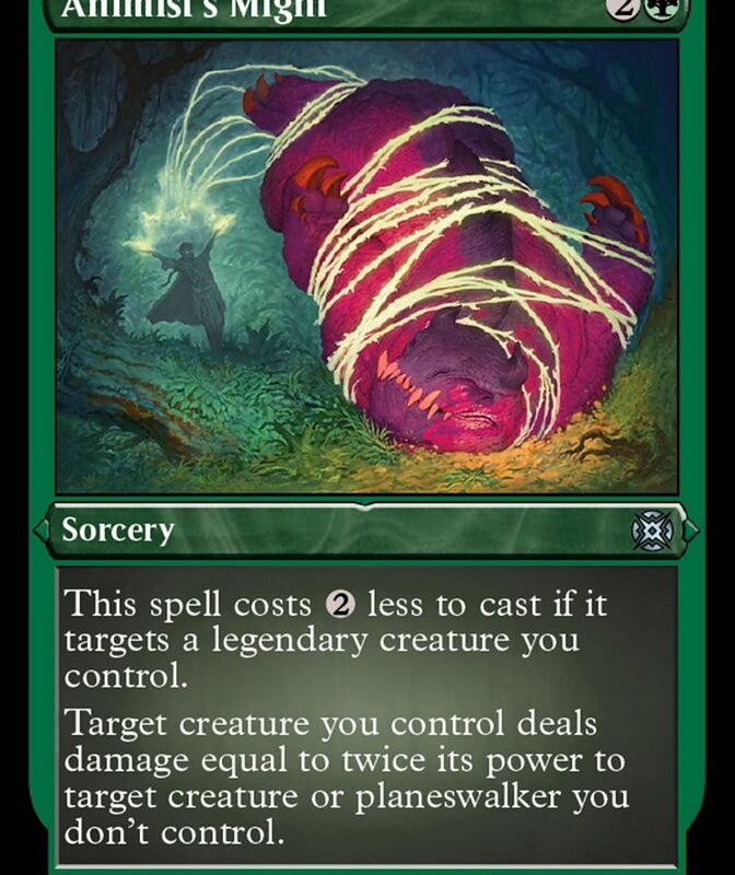 Animist's Might (Foil Etched) [March of the Machine: The Aftermath]