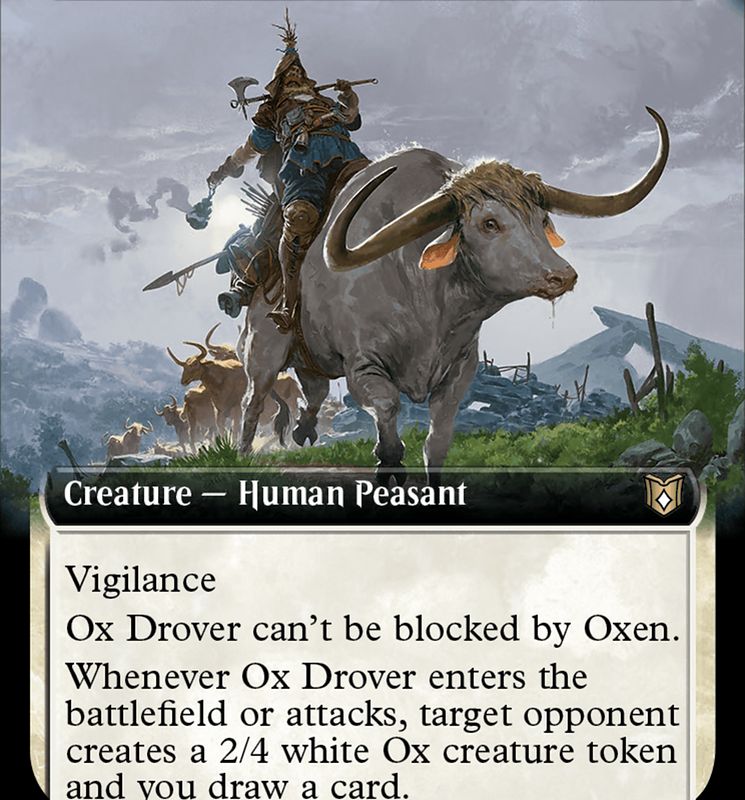 Ox Drover (Extended Art) [Wilds of Eldraine Commander]