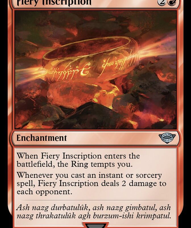 Fiery Inscription [The Lord of the Rings: Tales of Middle-Earth]