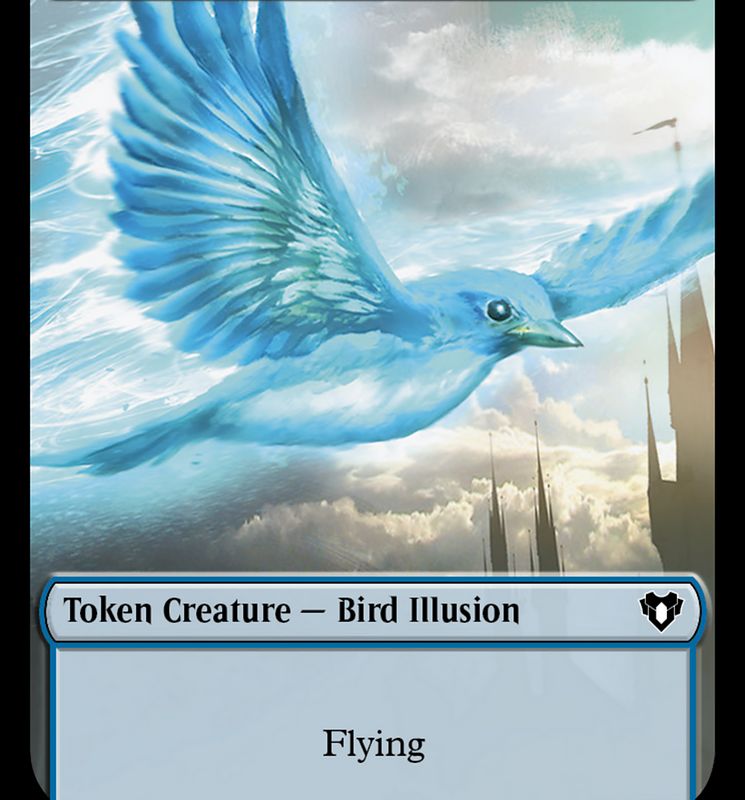 Bird Illusion Token [Commander Masters Tokens]
