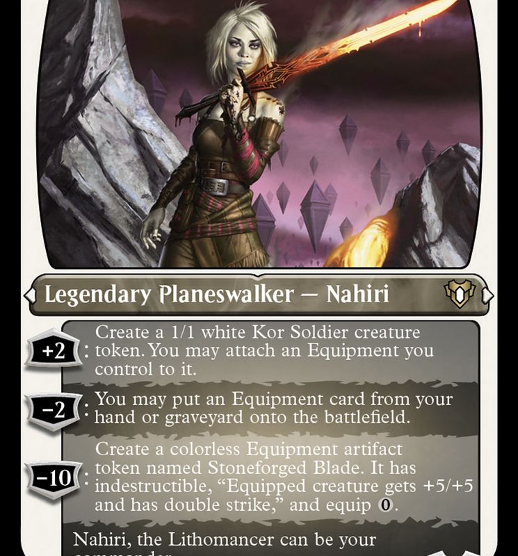Nahiri, the Lithomancer (Foil Etched) [Commander Masters]