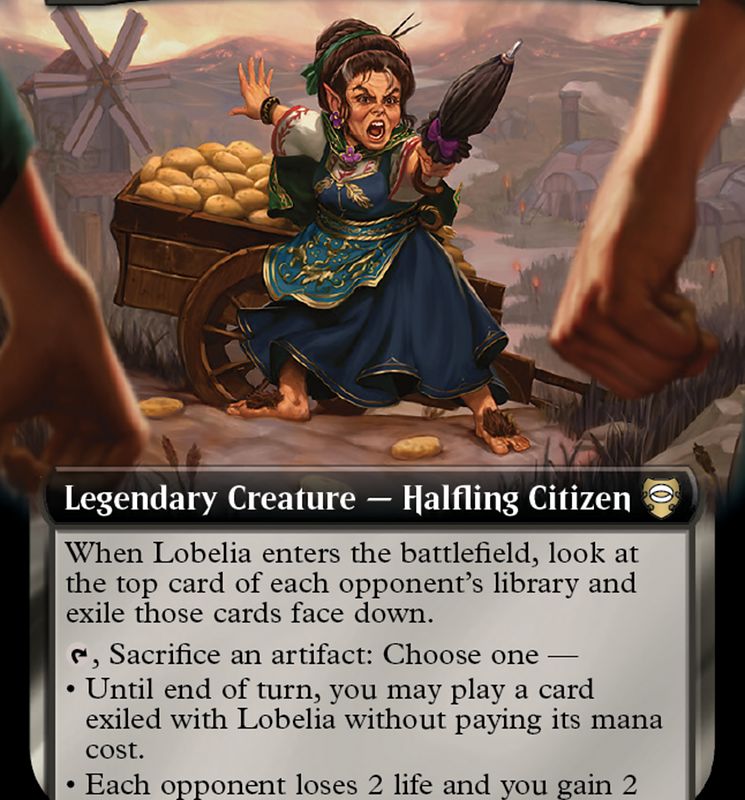Lobelia, Defender of Bag End (Extended Art) [The Lord of the Rings: Tales of Middle-Earth Commander]
