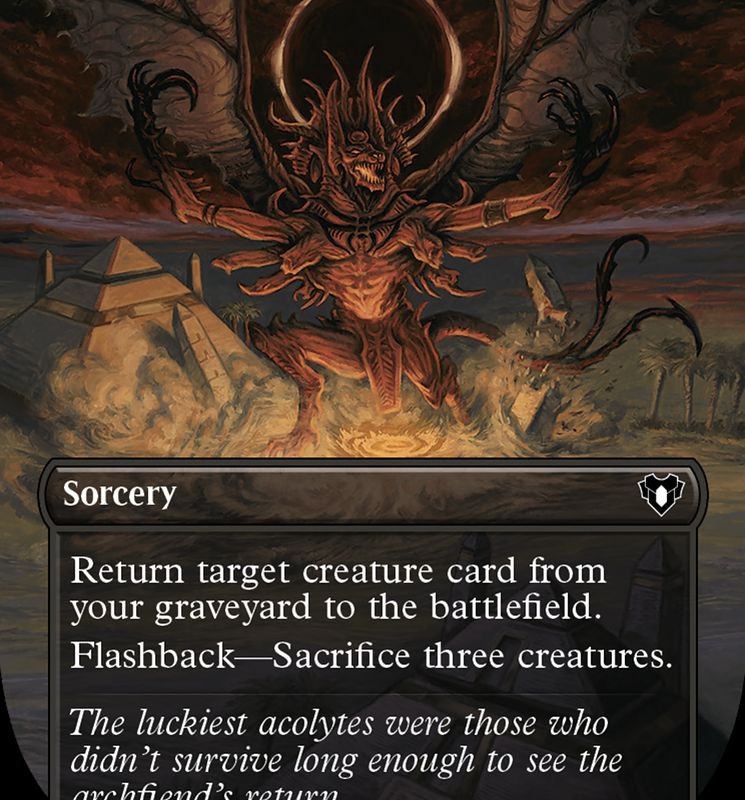 Dread Return (Borderless Alternate Art) [Commander Masters]