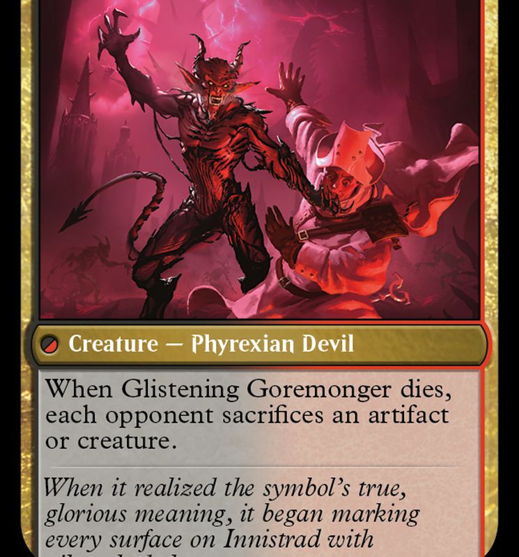 Pyretic Prankster // Glistening Goremonger [March of the Machine]