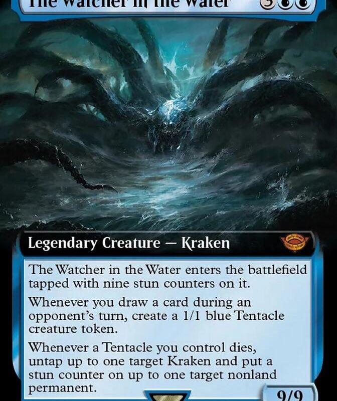 The Watcher in the Water (Extended Art) (Surge Foil) [The Lord of the Rings: Tales of Middle-Earth]