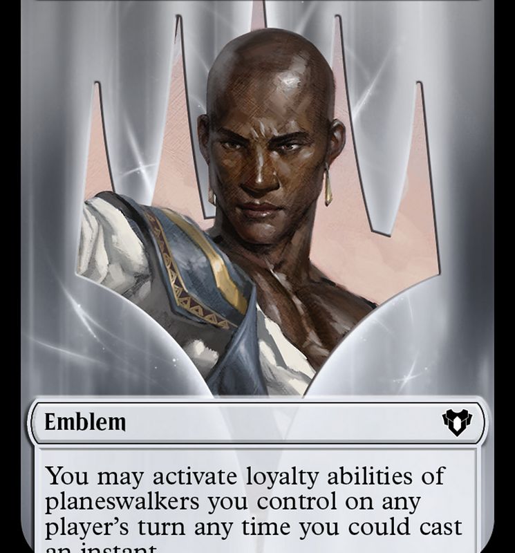 Teferi, Temporal Archmage Emblem [Commander Masters Tokens]