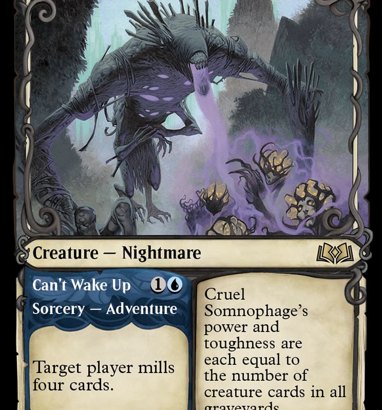 Cruel Somnophage // Can't Wake Up (Showcase) [Wilds of Eldraine]