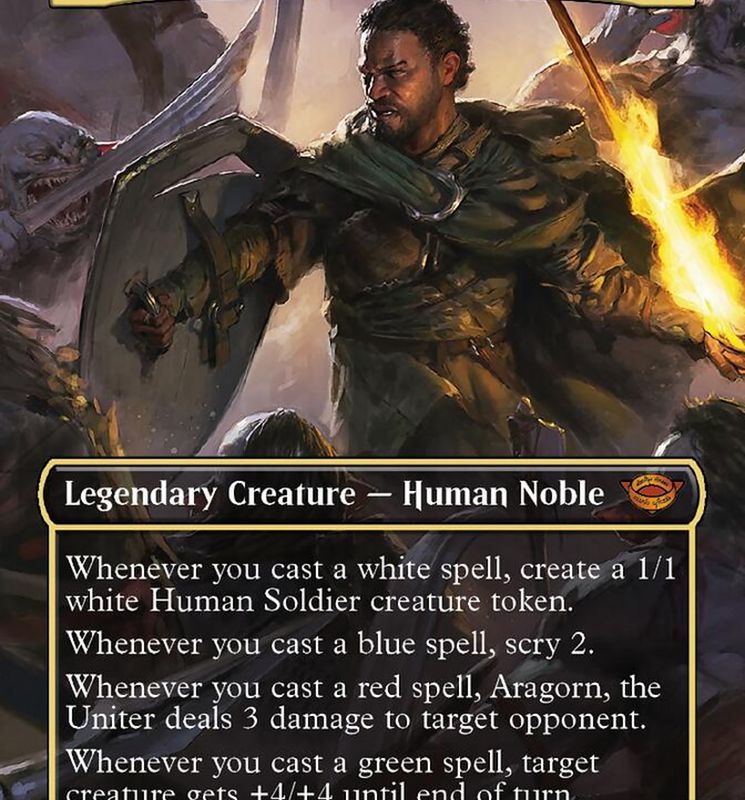 Aragorn, the Uniter (Borderless Alternate Art) [The Lord of the Rings: Tales of Middle-Earth]