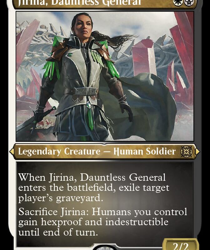 Jirina, Dauntless General (Foil Etched) [March of the Machine: The Aftermath]