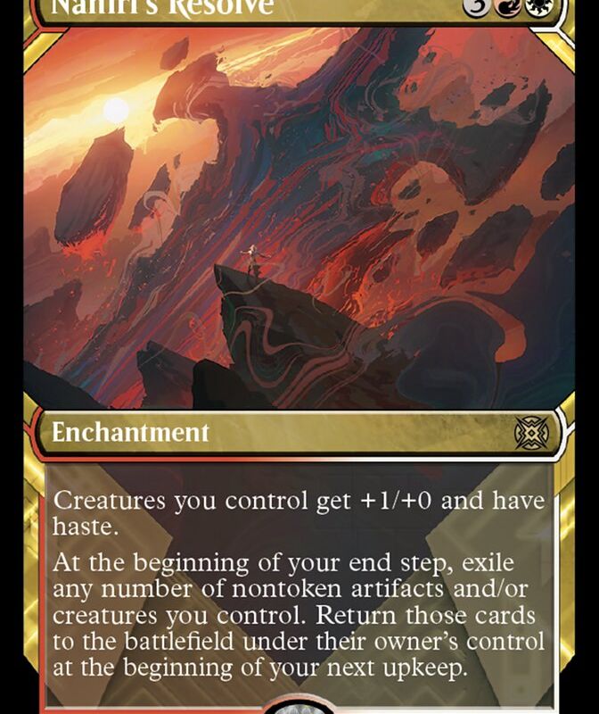 Nahiri's Resolve (Showcase Halo Foil) [March of the Machine: The Aftermath]