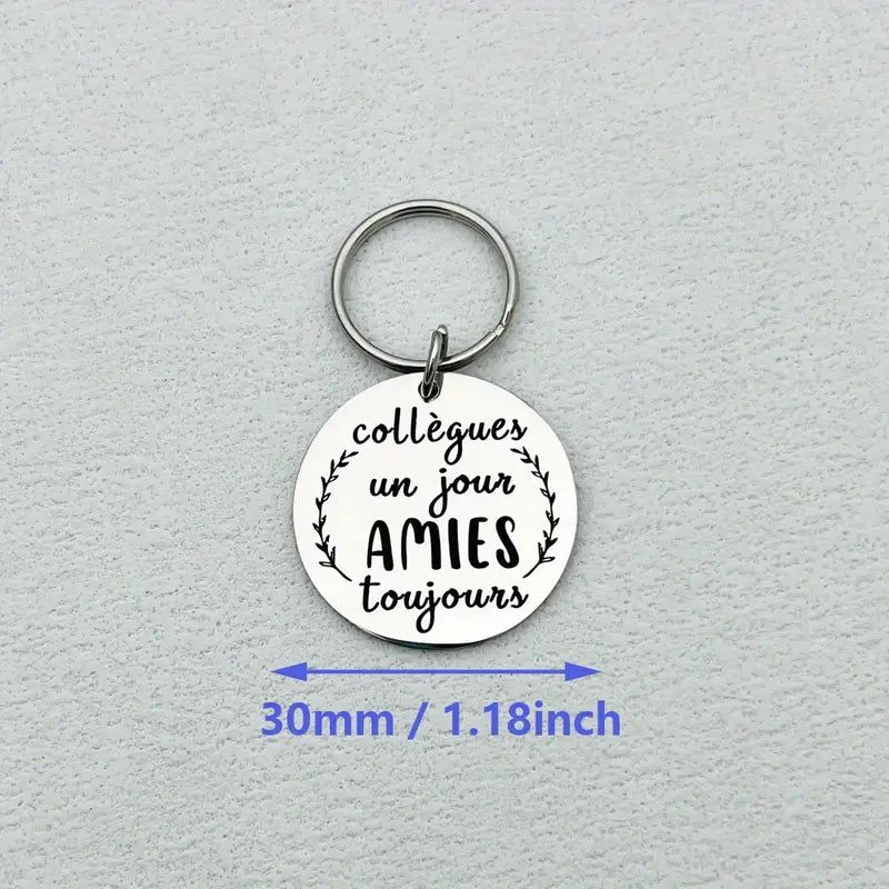 Porte-clés 'Collègue un jour'
