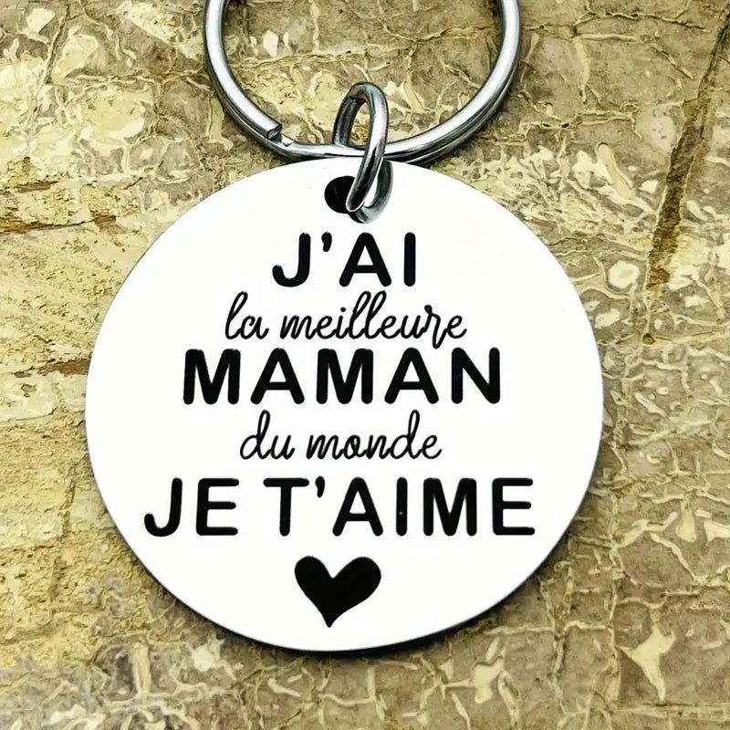 Porte-clés 'Meilleure maman'