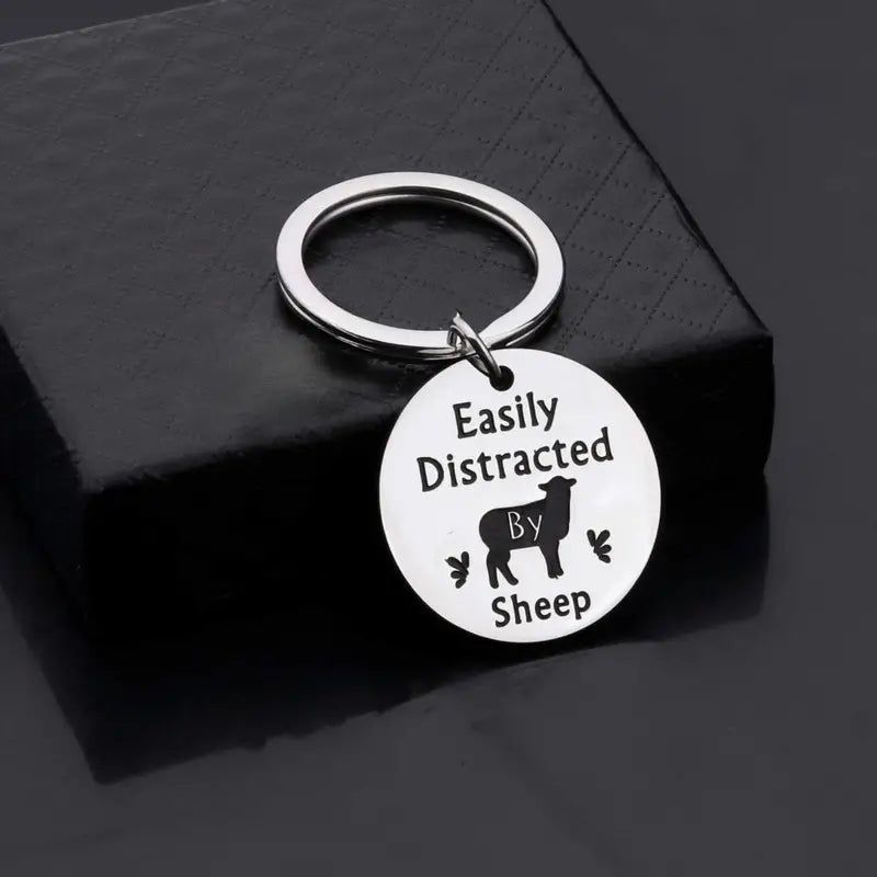 Porte-clés ' Distracted by sheep'