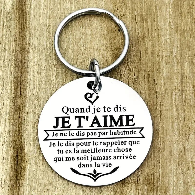 Porte-clés 'Quand je dit je t'aime'