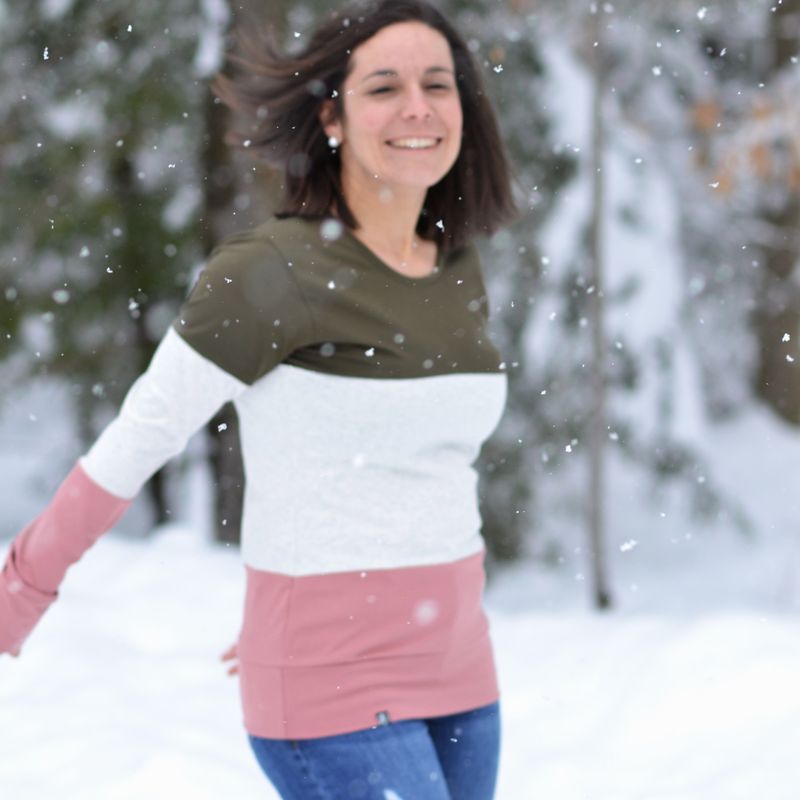 Chandail casual- Tricolore