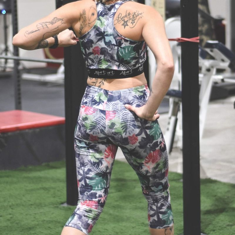 Top sport / Crop top- Charcoal