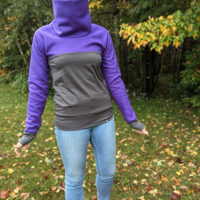 Chandail à col- Mauve