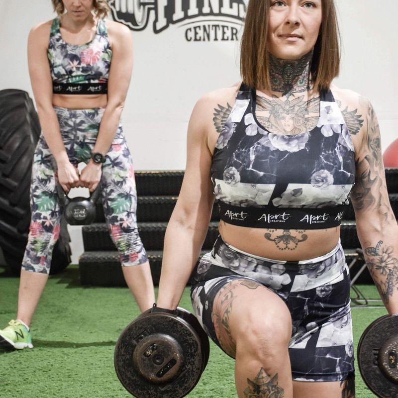 Top sport / Crop top- Charcoal