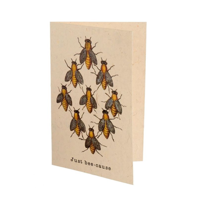 Carte de vœux - Just bee-cause