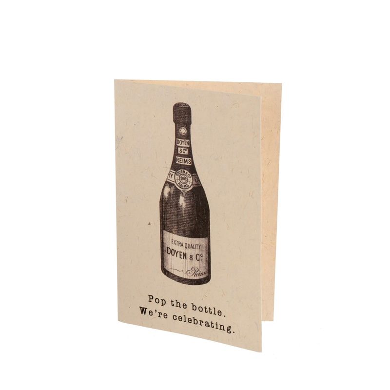 Carte de vœux – Pop the Bottle We're Celebrating