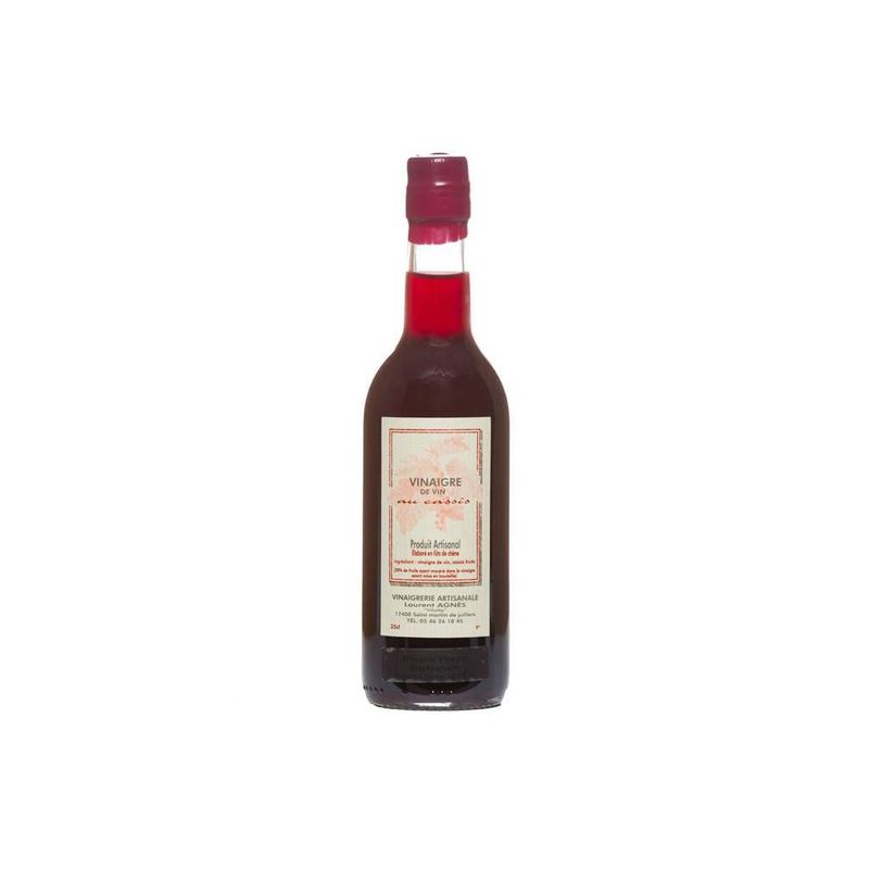 Vinaigre de vin rouge aux cassis Laurent Agnès 250 ml