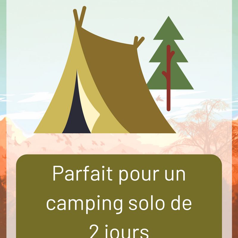 Combo camping 2 jours solo