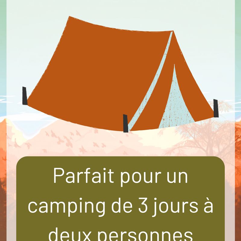 Combo camping 2 jours solo