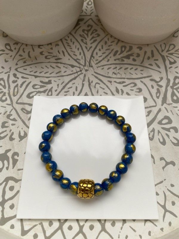 Bracelet de jade mashan bleu