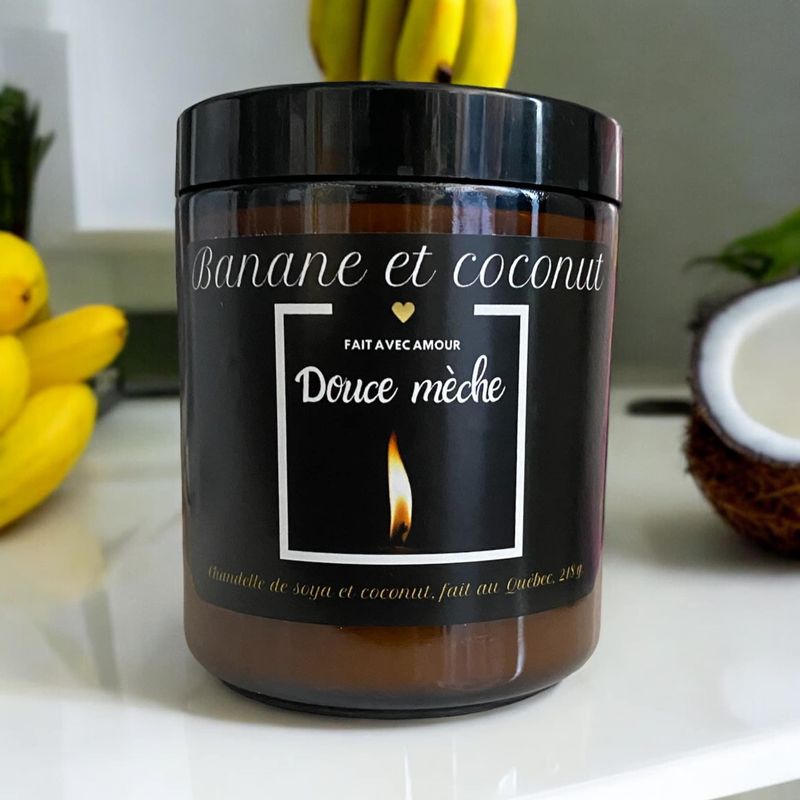 Chandelle banane et coconut