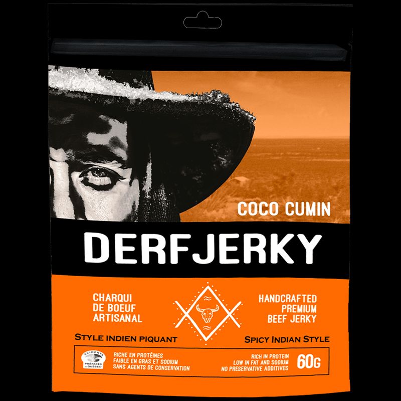 COCO CUMIN Jerky de Boeuf 60g