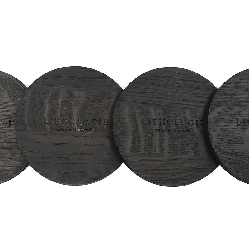 Black oak (4) coasters