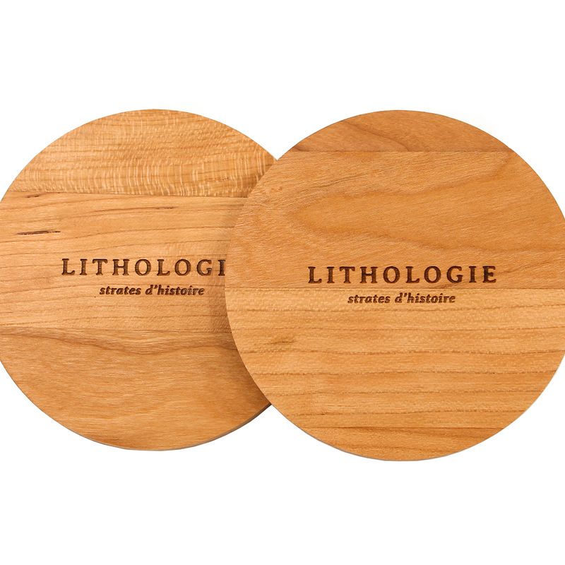 Cherry wood (2) coasters