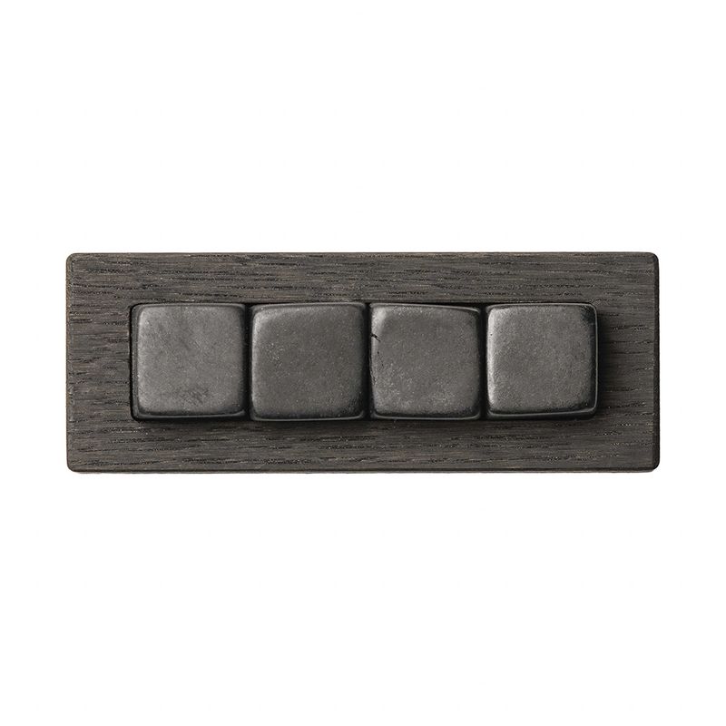 Whisky Stones (4) — Dark Granulite - Black on Black