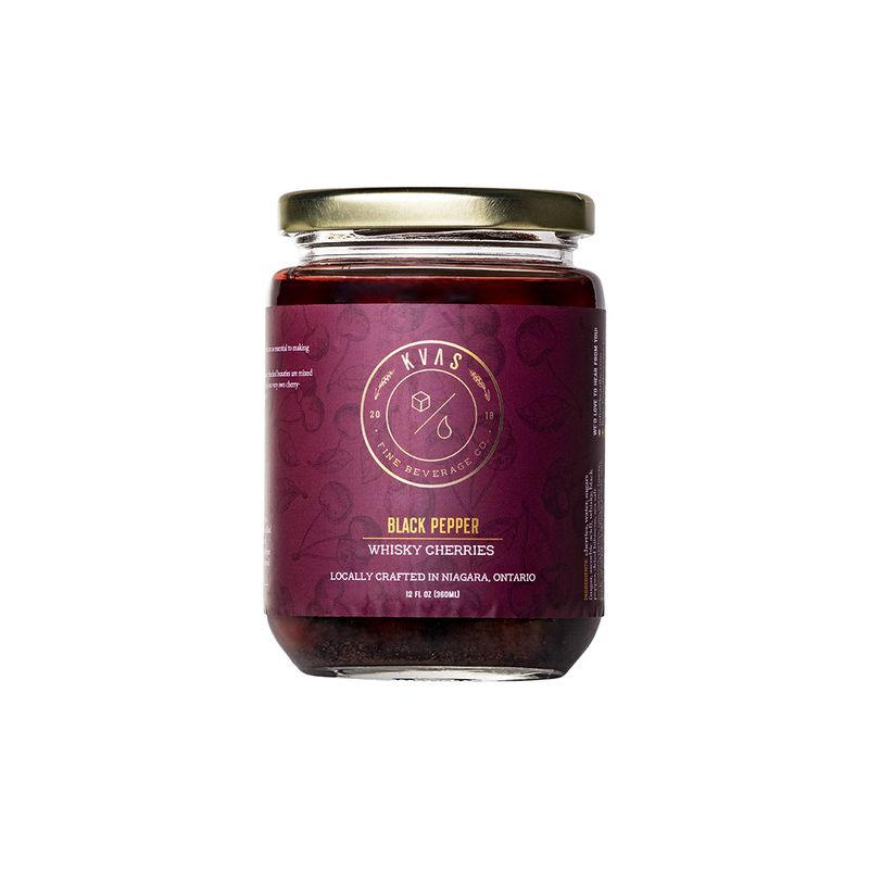 Black Pepper Whisky Cherries