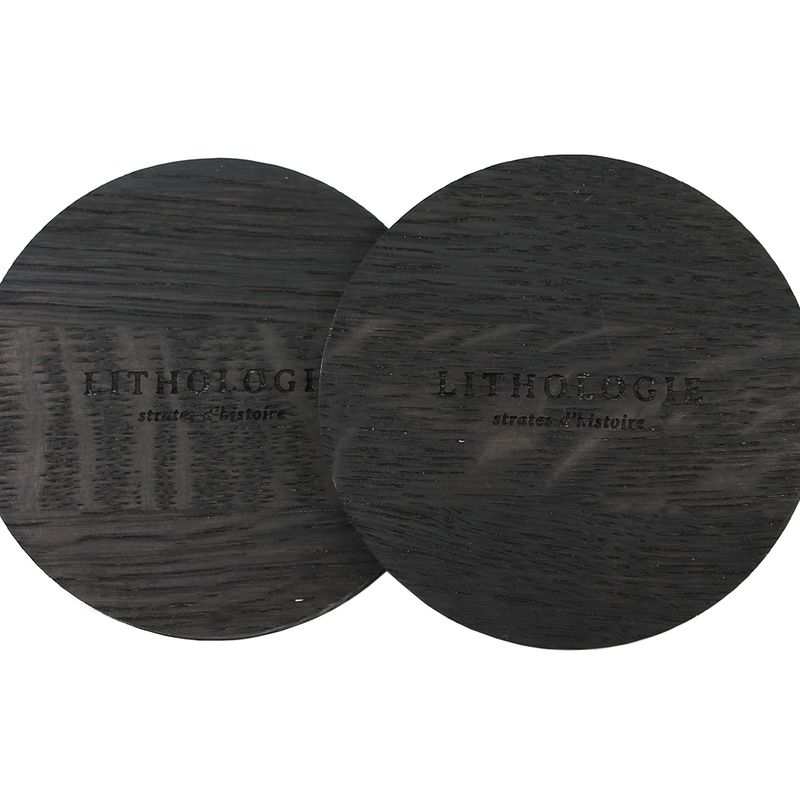 Black oak (2) coasters